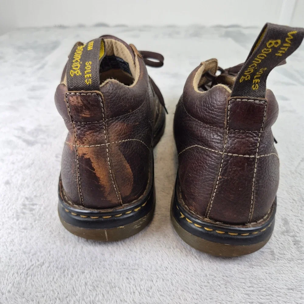 Doc Dr. Martens Paco Brown Leather Moc Toe Chukka Boots Mens 12 AW004 90s Punk